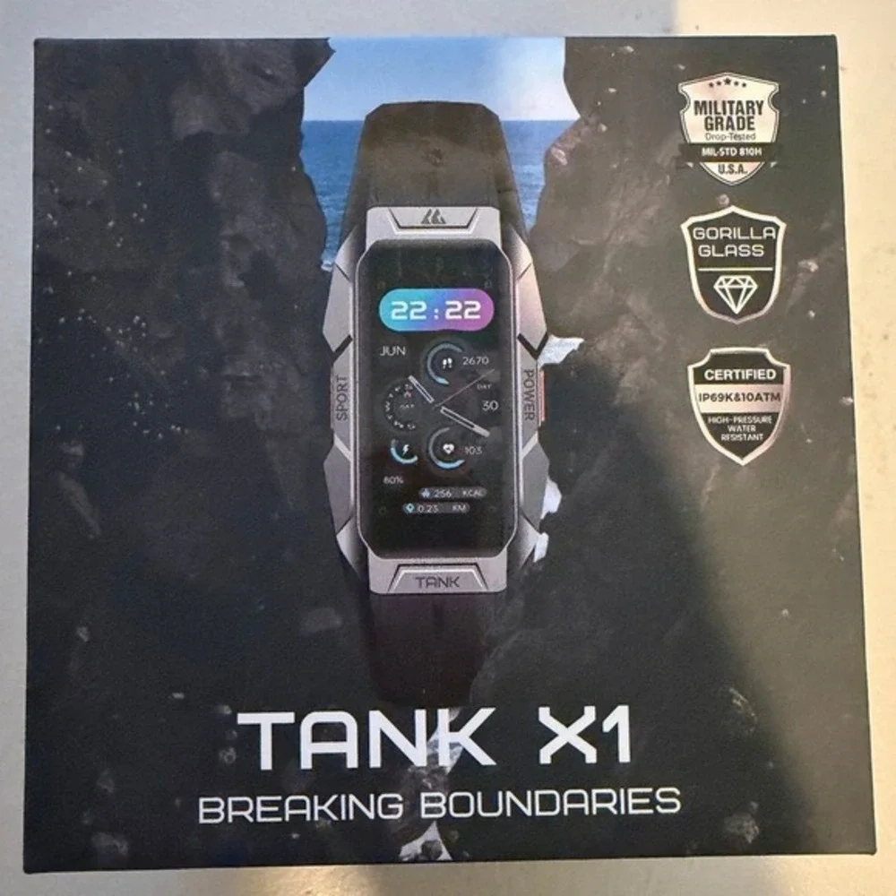 KOSPET TANK X1 Smartwatch Rugged Military Grade AMOLED IP69K 10ATM‎ Waterproof